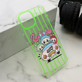 Futrola print PARTY - iPhone 15 zelena LBB004 (MS).