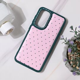 Futrola Bling - Samsung A566 Galaxy A56 5G zeleno roze.