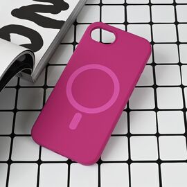 Futrola Magsafe Pure color - iPhone 16e tamno pink.