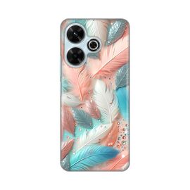 Silikonska futrola PRINT - Xiaomi Redmi 13 Pastel Feathers.