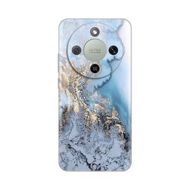 Silikonska futrola PRINT - Huawei Honor Magic 8 Lite Blue Gold Marble.