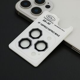 Folija - zastitu kamere OCTAGON DIAMOND za iPhone 16 Pro (6.3)/16 Pro Max (6.9) crna (MS).