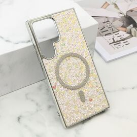 Futrola GLAM GLOW MagSafe - Samsung S928 Galaxy S24 Ultra 5G zlatna (MS).