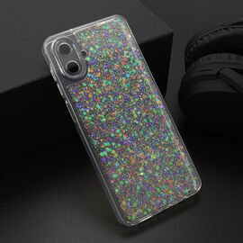 Futrola CRYSTAL GLOW - Samsung A075F Galaxy A07 srebrna (MS).