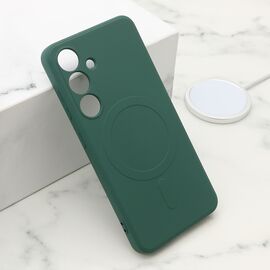 Futrola VELVET TOUCH MagSafe - Samsung S921 Galaxy S24 5G tamno zelena (MS).