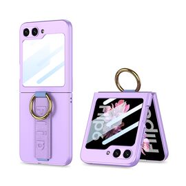 Futrola STRAP RING CASE - Samsung F741B/F761B Galaxy Z Flip 6 5G/Z Flip 7 FE 5G ljubicasta (GKK case) (MS).