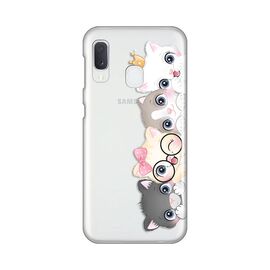 Silikonska futrola PRINT Skin - Samsung A202 Galaxy A20E Cats.