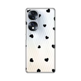 Silikonska futrola PRINT Skin - Huawei Honor 70 Hearts.