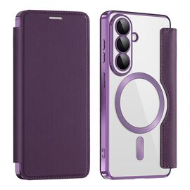 Futrola Magsafe Lux na preklop - Samsung A576 Galaxy A57 ljubicasta.