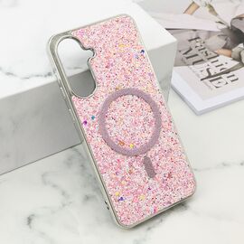 Futrola GLAM GLOW MagSafe - Samsung A366 Galaxy A36 5G roze (MS).