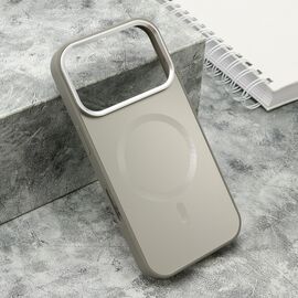 Futrola COLOR METAL Magsafe - iPhone 17 Pro siva (big camera) (MS).