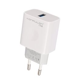 Kucni punjac KONFULON C69A+DC05 QC 15W, USB na iPhone lightning beli 1m.
