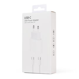 Kucni punjac PD Fast charger 35W - iPhone 15-16 sa PD Type C kablom CE beli.