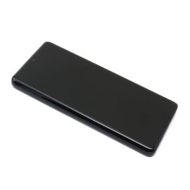 LCD displej (ekran) - Samsung G998B Galaxy S21 Ultra 5G + Touch screen + frame black (crni) OLED (MS).