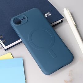 Silikonska futrola Teracell Giulietta Magsafe - iPhone 16e/17e 6.1 plava.