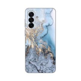 Silikonska futrola PRINT - Samsung A175 Galaxy A17 Blue Gold Marble.