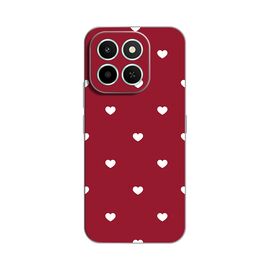 Silikonska futrola PRINT Skin - Huawei Honor X6c Burgundy Hearts.