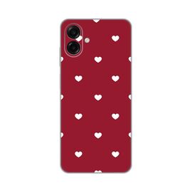 Silikonska futrola PRINT Skin - Samsung A075F Galaxy A07 Burgundy Hearts.