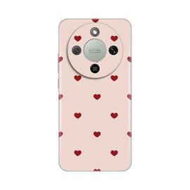 Silikonska futrola PRINT - Huawei Honor Magic 8 Lite Beige Hearts.