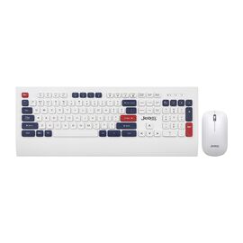 Tastatura bezicna i mis bezicni WS671 belo-plava JEDEL (MS).