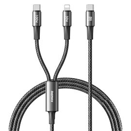 Data kabl REMAX Wind speed CB25 100W 2u1 Type C na Type C/Lightning 1.2m.