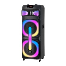 Zvucnik bluetooth NDR-2250 100W 2*12 inca sa dva mikrofona crni (MS).