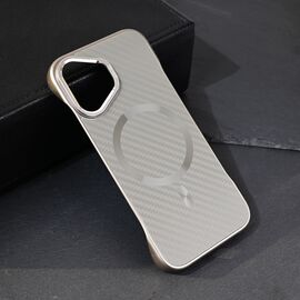 Futrola Magsafe Carbon - iPhone 16 6.1 siva.