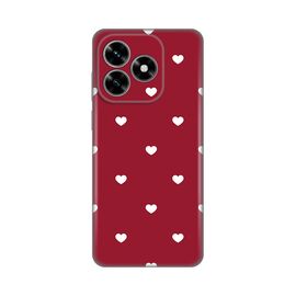 Silikonska futrola PRINT Skin - Huawei Honor X5c Plus Burgundy Hearts.