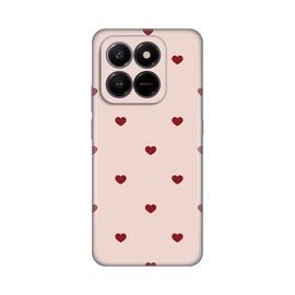 Silikonska futrola PRINT - Honor X7d 4G/400 Smart 5G Beige Hearts.