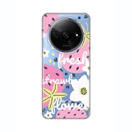 Silikonska futrola PRINT Skin - Xiaomi Redmi A3 Fresh Pink.