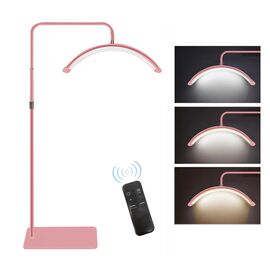 Podna LED lampa Half moon roze.