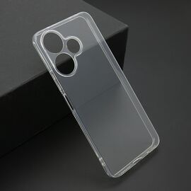 Silikonska futrola ultra tanka (skin) PROTECT - Xiaomi Redmi 13 4G providna (bela) (MS).