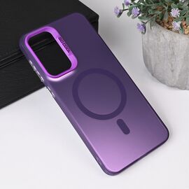 Futrola Magsafe providna - Samsung A566 Galaxy A56 5G ljubicasta.