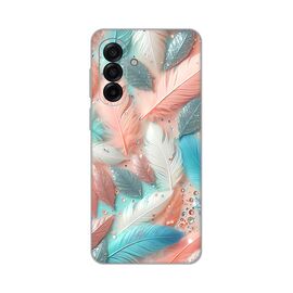 Silikonska futrola PRINT - Samsung A175 Galaxy A17 Pastel Feathers.