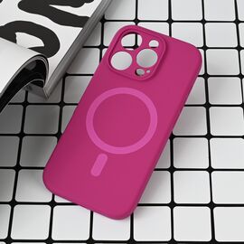 Futrola Magsafe Pure color - iPhone 16 Pro tamno pink.