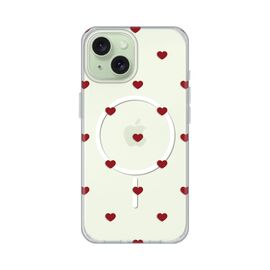 Futrola print Magsafe - iPhone 15 Red Hearts.