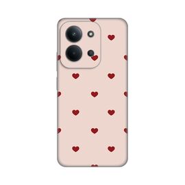 Silikonska futrola PRINT - Xiaomi Redmi 15C 4G Beige Hearts.