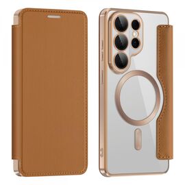 Futrola Magsafe Lux na preklop - Samsung S948 Galaxy S26 Ultra braon.