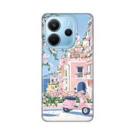Silikonska futrola PRINT - Xiaomi Redmi Note 14 4G (SRB) Pink Italy.
