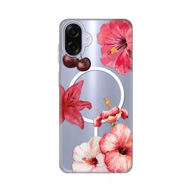 Futrola print Magsafe - Samsung A075F Galaxy A07 Hibiscus.