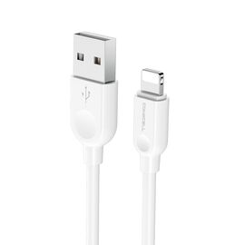 USB data kabl Comicell Superior CO-BX14 2.4A Lightning 3m beli (MS).