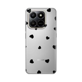 Silikonska futrola PRINT Skin - Honor X7d 4G/400 Smart 5G Hearts.