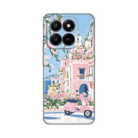 Silikonska futrola PRINT - Honor X7d 4G/400 Smart 5G Pink Italy.
