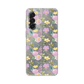 Silikonska futrola PRINT Skin - Samsung A175 Galaxy A17 Soft Flowers.