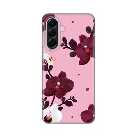 Silikonska futrola PRINT Skin - Samsung A566 Galaxy A56 5G Pink Orchid.
