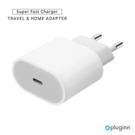 Kucni Punjac Pluginn AJ-20 A2347 EMC3621 PD Fast 20W - iPhone 11-14 beli CE.