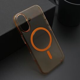 Futrola AMBER providna MagSafe - iPhone 17 narandzasta (MS).