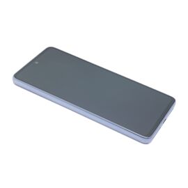 LCD displej (ekran) - Samsung A536 Galaxy A53 5G + Touch screen + frame blue Full ORG EU (GH82-28024C/28025C) (MS).