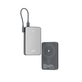 Univerzalna Back Up Baterija Magsafe Moxom MX-PB194 fast charge 22.5W + wireless 15W type C 10000mAh srebrni (MS).