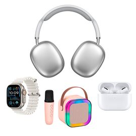 KARLER BASS K16-Combo set (smart watch, zvucnik, Slusalice Bluetooth) beli (MS).